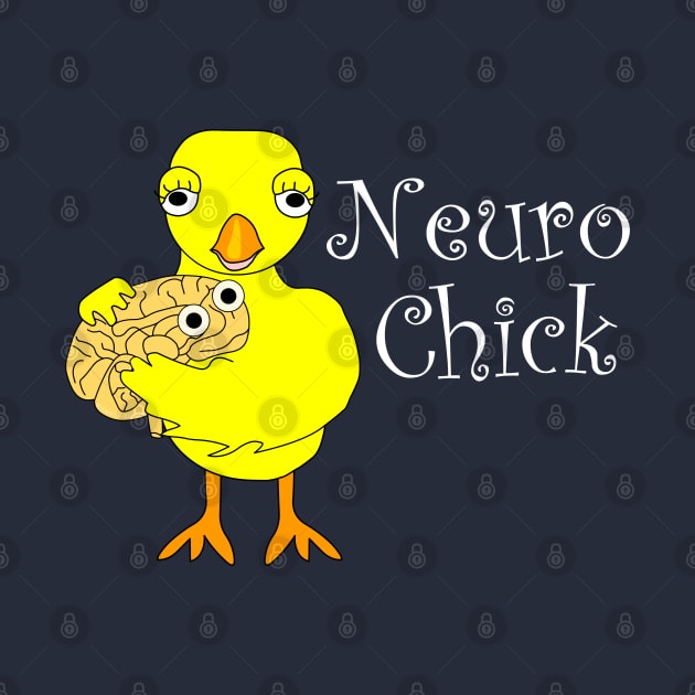 Neuro Chick White Text by Barthol Graphics