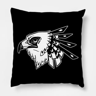 Secretary bird - wht Pillow