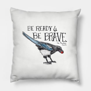 Brave magpie - inspired by lyrics from the Mountain Goats Pillow