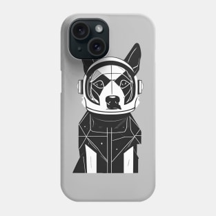 Space Dog in a Modern Suit Phone Case