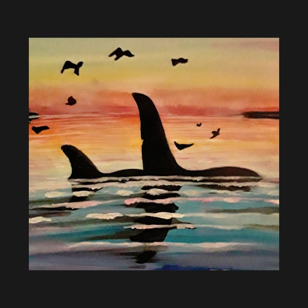 Orca Sunset by Signe23