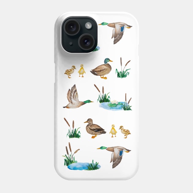 Ducks Phone Case by Dessi Designs