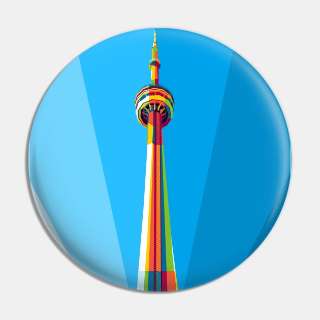 CN Tower Pin by wpaprint