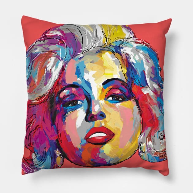 Marilyn Monroe Pillow by mailsoncello