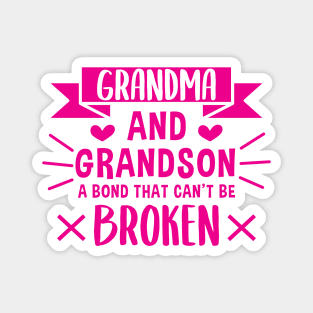 Grandma and Grandson a Bond That Can't be Broken Magnet