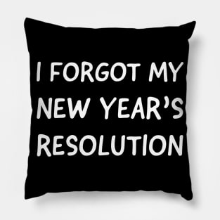 New Year's Resolution - Typography Design 2 Pillow