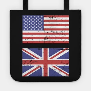 United States Flag & Great Britain Flag Tote