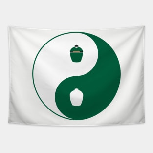 Big Green Egg Yin Yang Design Tapestry