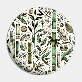 Zen Bamboo Garden Asian-inspired Pin