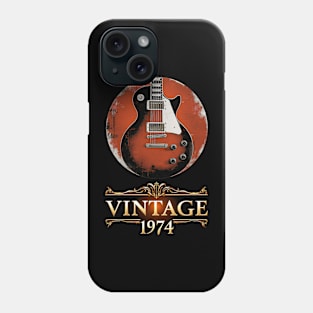 1974 Vintage Guitar - 50th Birthday Gift Phone Case