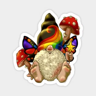 Rainbow Gnome Magnet