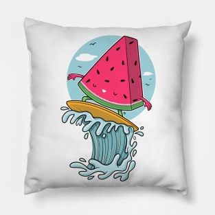 WATERMELON SURFER Pillow