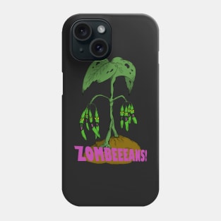 Zombie Green Bean Plant ZOMBEEEANS! Screams Phone Case