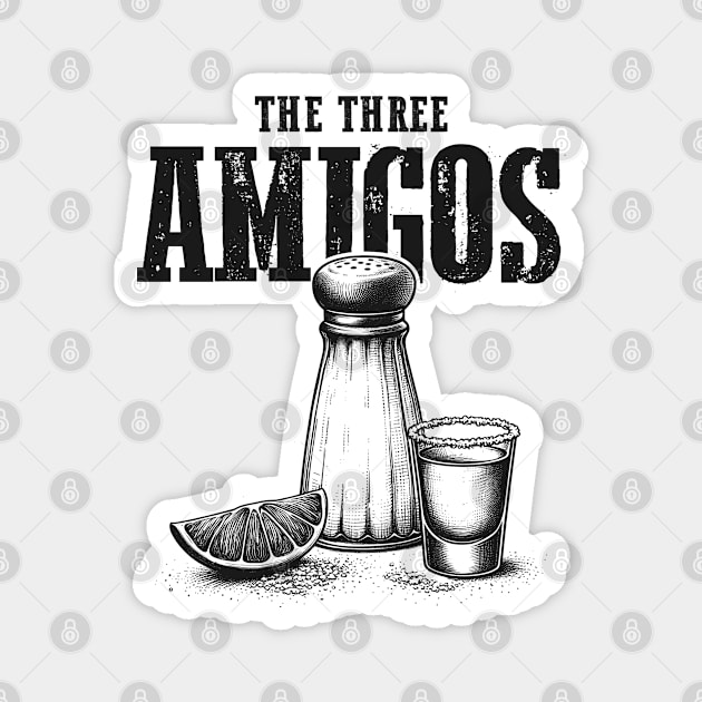 Tequila, Salt, and Lime - The Three Amigos - Cinco de Mayo Magnet by TwistedCharm