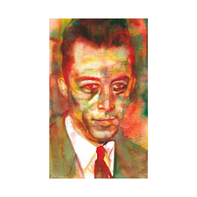 ALBERT CAMUS - watercolor portrait.1 - Albert Camus - Mug | TeePublic