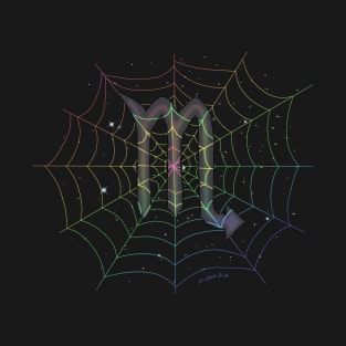 Rainbow Spiderweb Scorpio T-Shirt