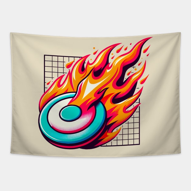 Ultimate frisbee Tapestry by Moniato