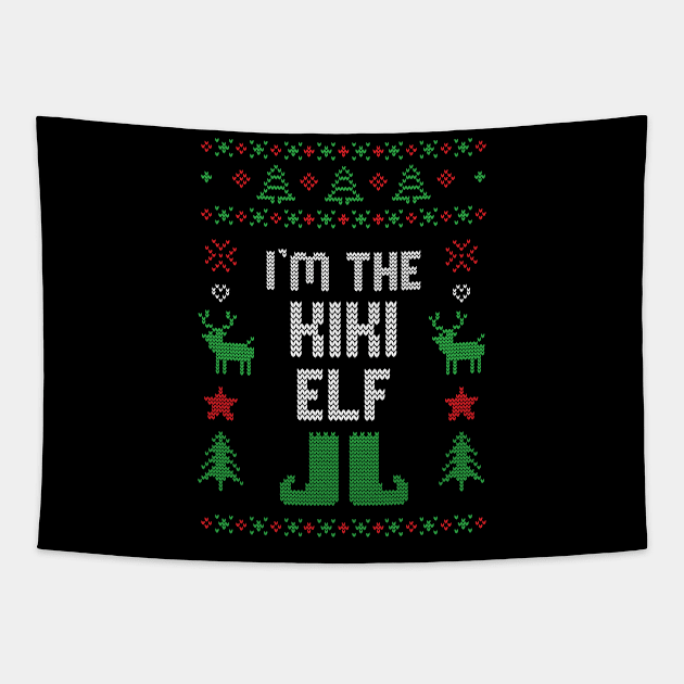 Kiki Elf Ugly Christmas Costume Matching Family Group Tapestry by jkshirts