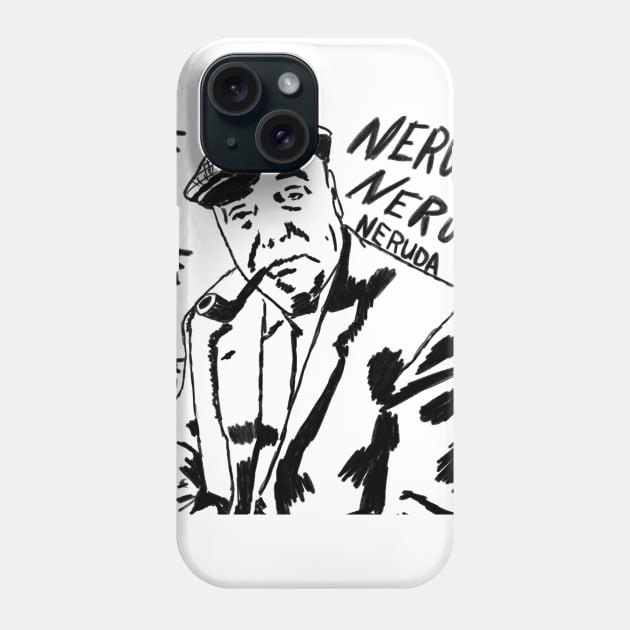 Pablo Neruda Phone Case by WellRed