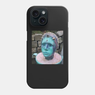 Blue Face Artsy Artistic Sticker Phone Case