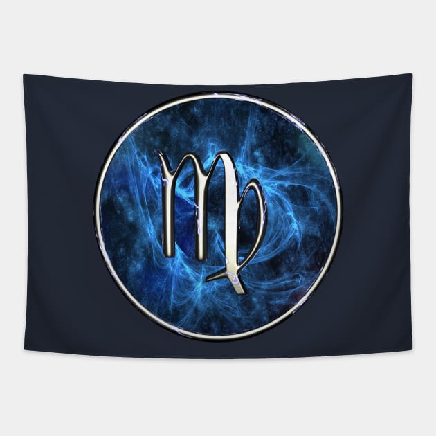 Virgo Western Astrology Sign Tapestry by macdonaldcreativestudios