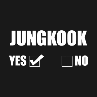 Jungkook Yes Or No Checkbox T-Shirt