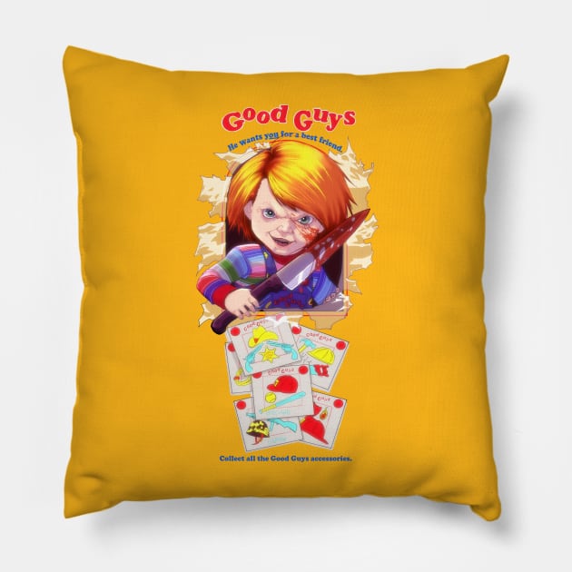 Good Guys Pillow by ArchiriUsagi