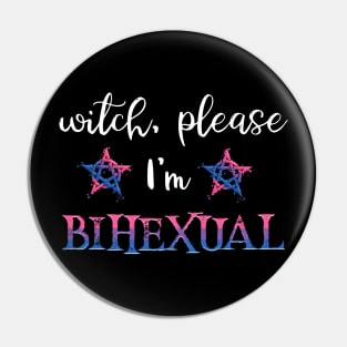 Bisexual Pride TShirt - Witch Please I'm Bihexual Shirt Pin