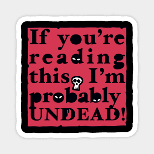 Undead Letter (red) Magnet