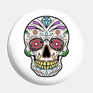 Mexican Skull Dia de los muertos Day of the dead Pin