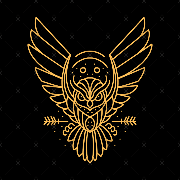 golden owl by donipacoceng