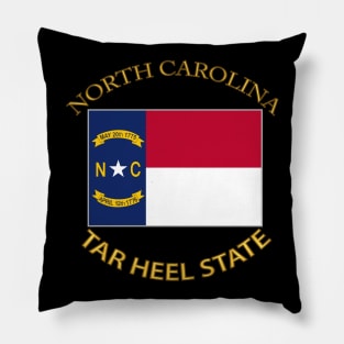 Flag - North Carolina - Tar Heel State Pillow