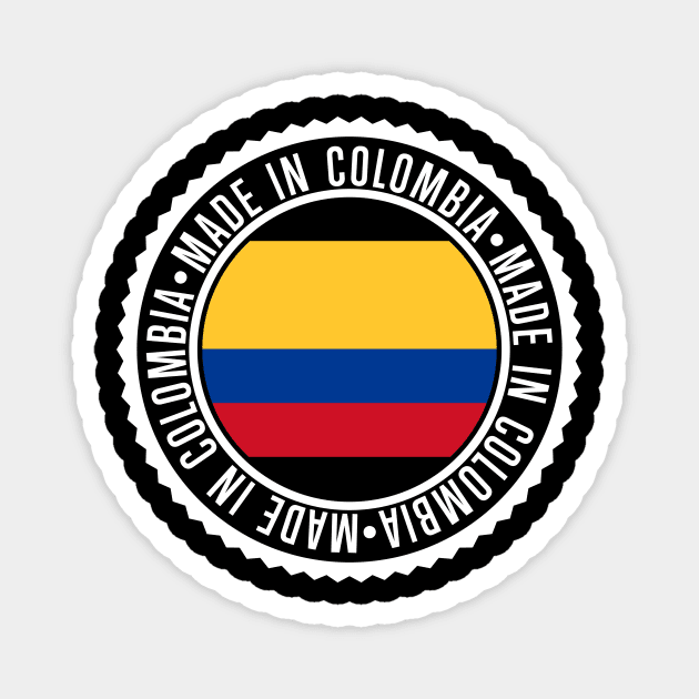 Made in Colombia - Colombian pride Magnet by verde