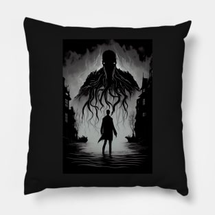 Enigmatic Elegance: An Eerie Artistic Creation Pillow