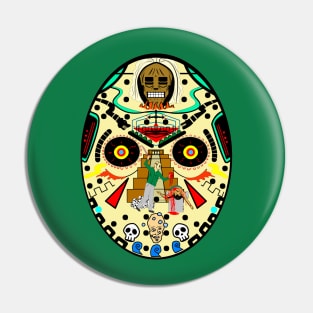 Aztec Jason Mask Pin