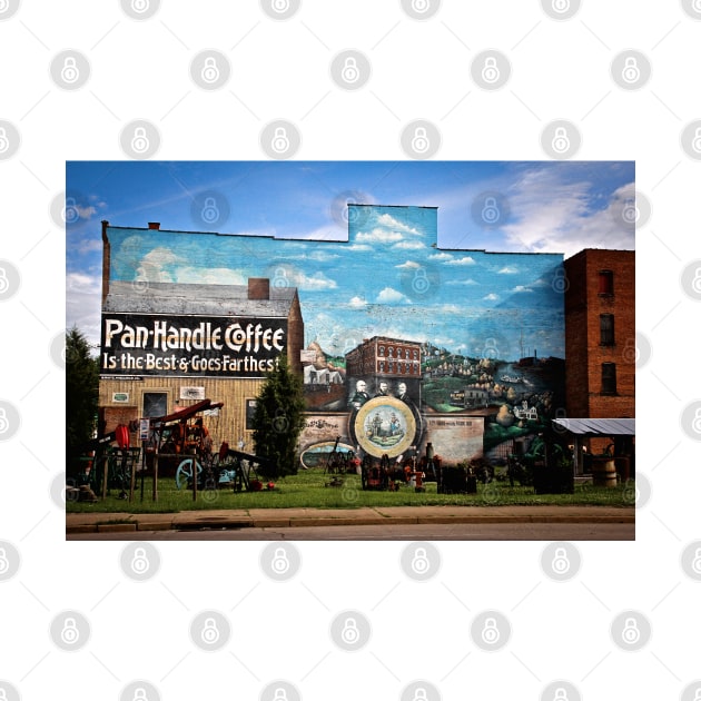 Pan Handle Coffee Mural, Parkersburg, WV by irishmurr