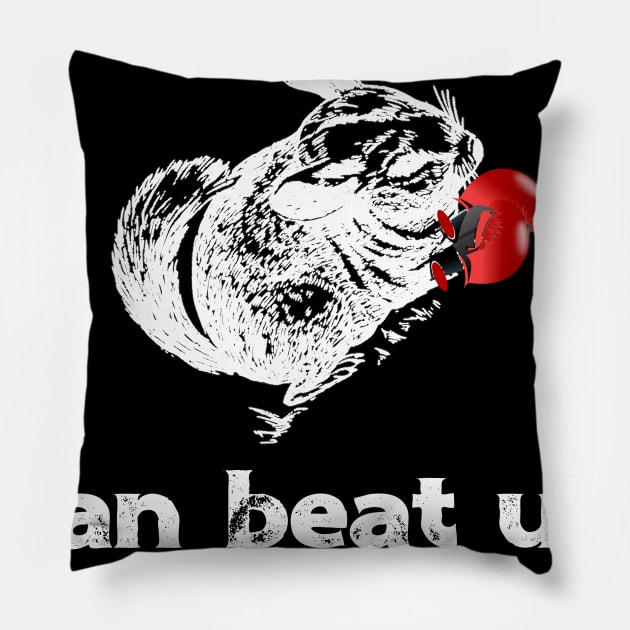 My Chinchilla Can Beat Up Your Chinchilla Pillow by DANPUBLIC