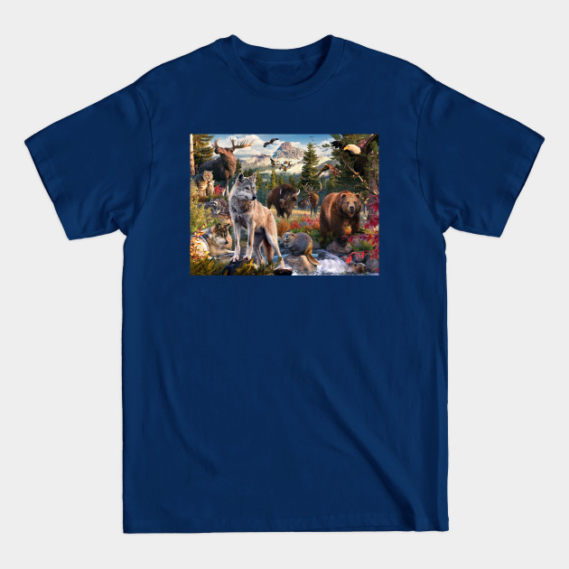 Discover American Animals - Animals - T-Shirt