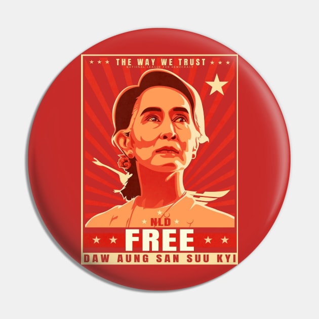 Aung San Suu Kyi Pin by HenryHenry