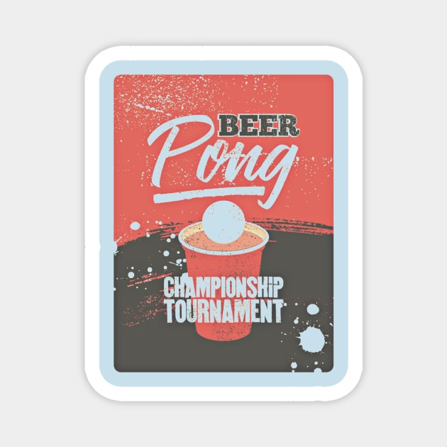 Beer Pong Magnet by Words Fail Me