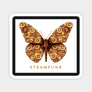 Steampunk Steam Punk Butterfly Magnet