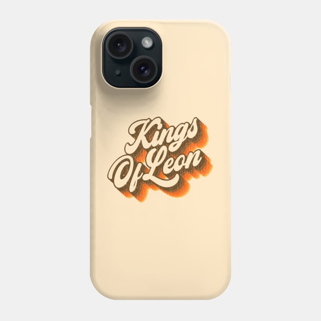 Kings Of Leon - Vintage Text Phone Case by Jurou