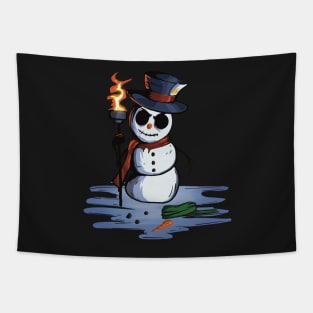 Snow No Mercy (Angry Snowman) Tapestry