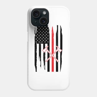 Firefighter in American Flag Phone Case