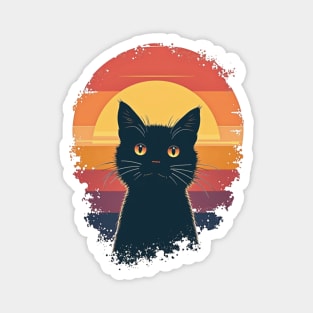 Sunset Silhouette: Midnight Grace Magnet