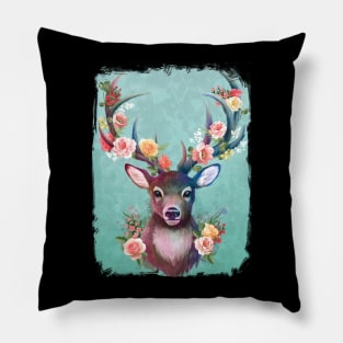 Deer of spring Pillow