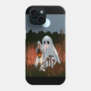 Halloween Ghost At Night with Lantern Phone Case