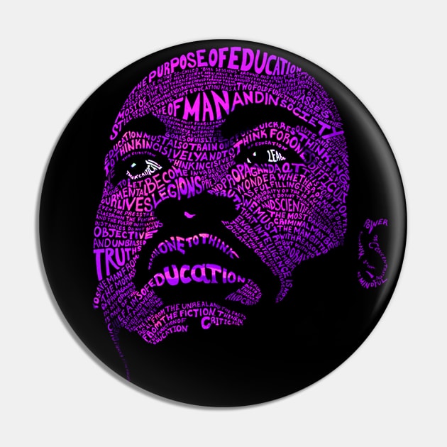 Martin Luther King Jr. (Civil Rights Movement Figure in Purple) Pin by suzetteaubin