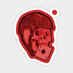 Skull (Red) Magnet