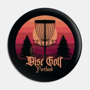 Disc Golf Portland Sunset Pin